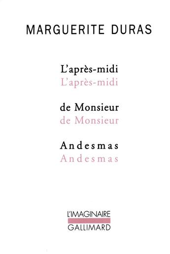 Couverture du livre « L'apres-midi de monsieur Andesmas » de Marguerite Duras aux éditions Gallimard