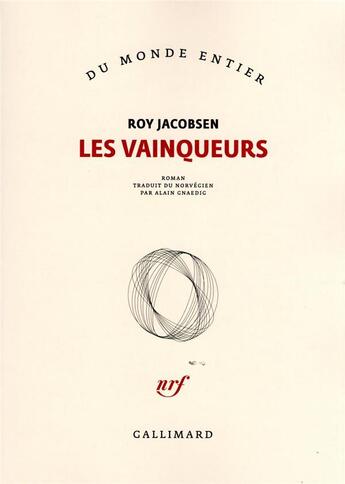 Couverture du livre « Les vainqueurs » de Roy Jacobsen aux éditions Gallimard