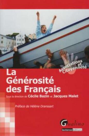 Couverture du livre « La générosité des Français » de Jacques Malet et Cecile Bazin aux éditions Gualino