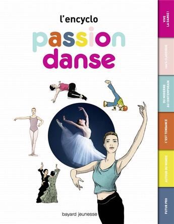 Couverture du livre « Passion danse ; l'encyclo » de Nancy Pena et Marie-Valentine Chaudon aux éditions Bayard Jeunesse