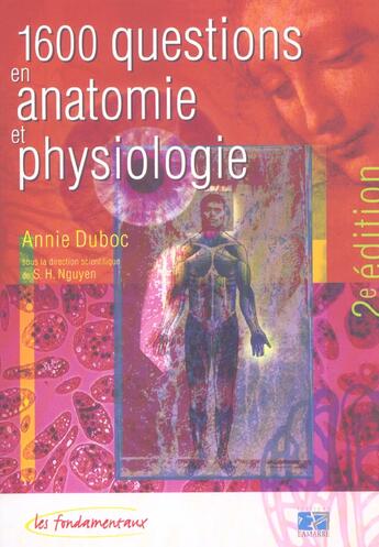 Couverture du livre « 1600 questions en anatomie physiologie » de A Duboc aux éditions Lamarre