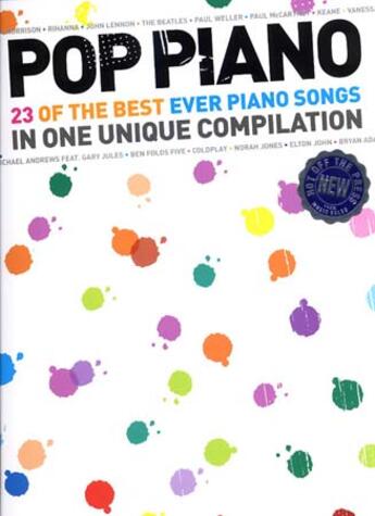 Couverture du livre « Pop piano 23 of the best » de Compilation aux éditions Music Sales