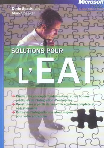 Couverture du livre « Solutions Pour L'Eai » de Spackman/Speaker aux éditions Dunod