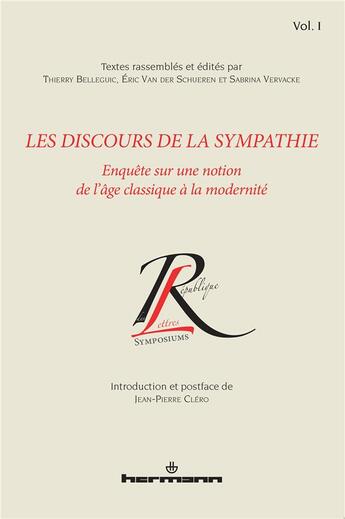 Couverture du livre « Les discours de la sympathie v.1 » de Belleguic Thierry aux éditions Hermann