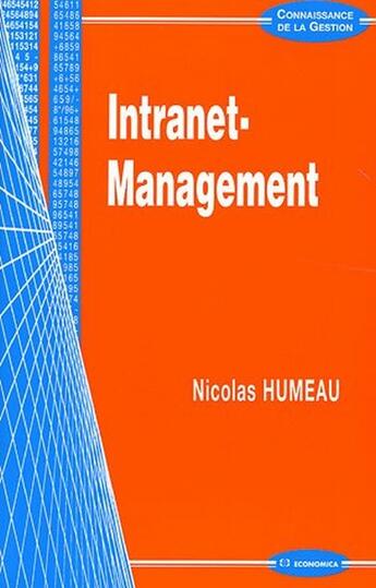 Couverture du livre « INTRANET-MANAGEMENT » de Humeau/Nicolas aux éditions Economica