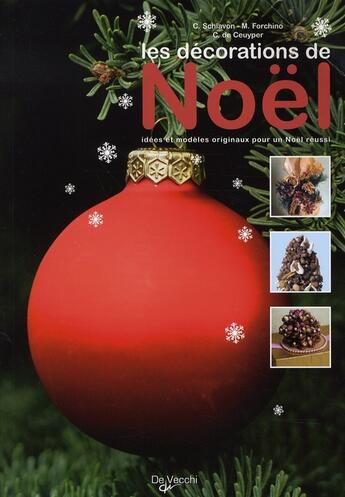 Couverture du livre « Les décorations de noël » de Schiavon C. aux éditions De Vecchi