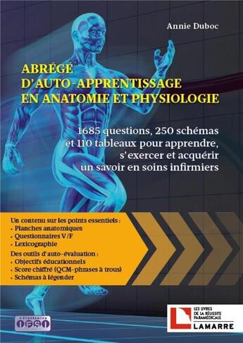 Couverture du livre « Abrégé d'auto apprentissage en anatomie et physiologie (4e édition) » de Annie Duboc aux éditions Lamarre