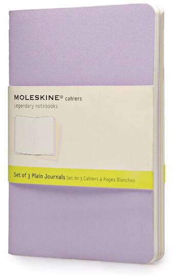 Couverture du livre « Cahier pastel set de 3 poche pages blanches » de Moleskine aux éditions Moleskine Papet