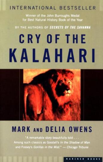 Couverture du livre « Cry of the Kalahari » de Owens Cordelia Dykes aux éditions Houghton Mifflin Harcourt