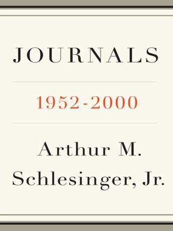 Couverture du livre « Journals » de Schlesinger Arthur M aux éditions Penguin Group Us