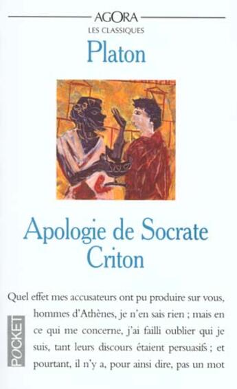 Couverture du livre « L'Apologie De Socrate Criton » de Platon aux éditions Pocket