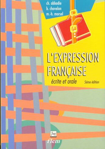 Couverture du livre « Expression francaise (l') » de Abbadie C aux éditions Pu De Grenoble