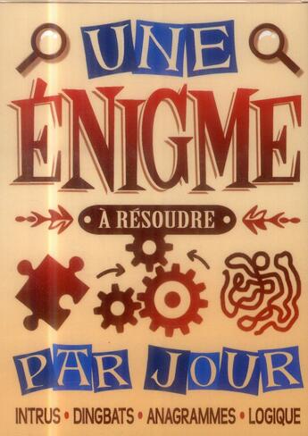 Couverture du livre « Une énigme à résoudre par jour (édition 2015) » de  aux éditions Hugo Image