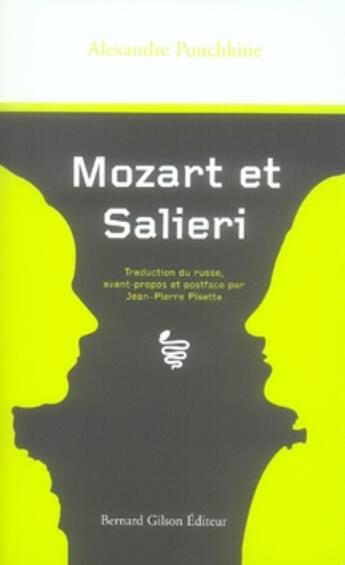 Couverture du livre « Mozart et salieri » de Pouchkine aux éditions Bernard Gilson