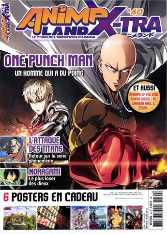 Couverture du livre « Animeland X-TRA t.40 ; janvier / mars 2016 » de Animeland X-Tra aux éditions Am Media Network