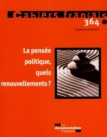 Couverture du livre « La pensée politique, quels renouvellements ? » de  aux éditions Documentation Francaise