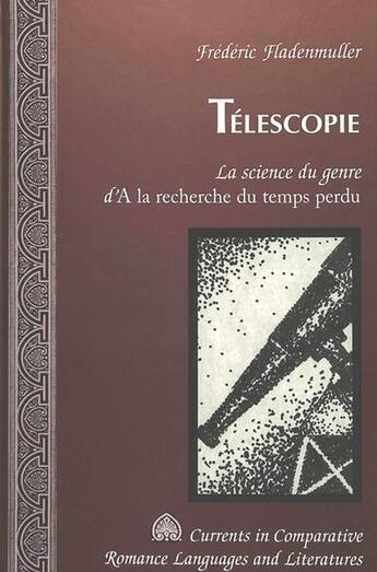 Couverture du livre « Telescopie » de Fladenmuller Frdri aux éditions Peter Lang