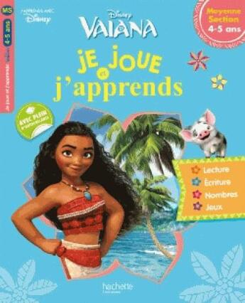 Couverture du livre « Je joue et j'apprends vaiana ms » de  aux éditions Hachette Education