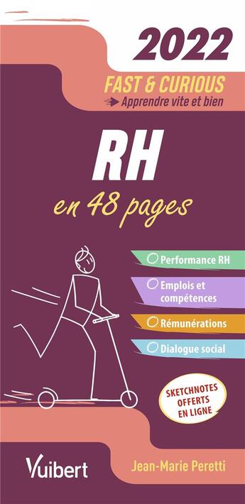 Couverture du livre « Fast & curious : RH 2022 : apprendre vite et bien » de Jean-Marie Peretti aux éditions Vuibert