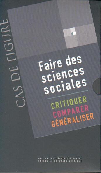 Couverture du livre « Faire des sciences sociales ; coffret t.1 à t.3 » de  aux éditions Ehess