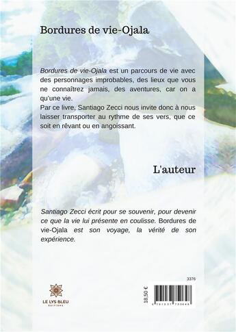 Couverture du livre « Bordures de vie-ojala » de Santiago Zecci aux éditions Le Lys Bleu