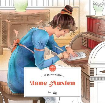 Couverture du livre « Art thérapie ; Les grands carrés : Jane Austen » de Gaelle Junius aux éditions Hachette Heroes