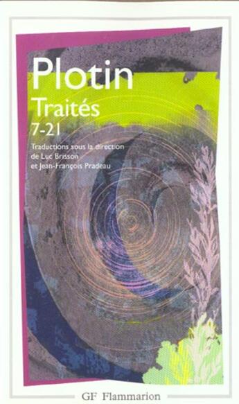 Couverture du livre « Traités 7-21 » de Plotin aux éditions Flammarion