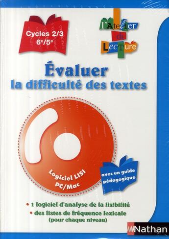 Couverture du livre « LES CARNETS DE LECTURE ; évaluer la difficulté des textes ; cycles 2/3, 6ème/5ème » de Jean Mesnager aux éditions Nathan