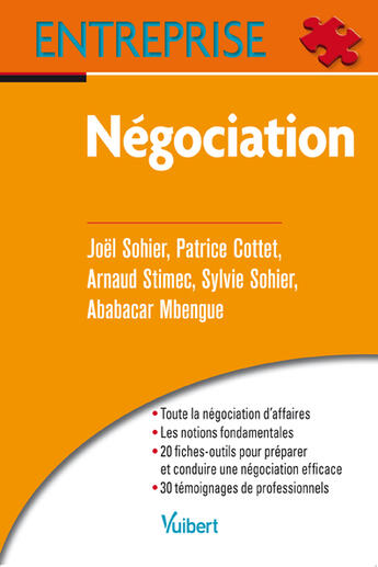 Couverture du livre « Négociation » de  aux éditions Vuibert