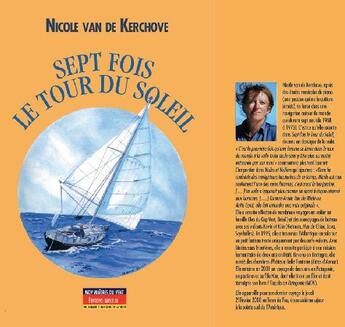 Couverture du livre « Sept fois le tour du soleil » de Nicole Van De Kerchove aux éditions Maitres Du Vent