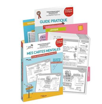 Couverture du livre « Mes cartes mentales pour enseigner le francais - cycle 2 : cp, ce1, ce2 - etude de la langue. 80 car » de Eleaume Lachaud/Filf aux éditions Eyrolles