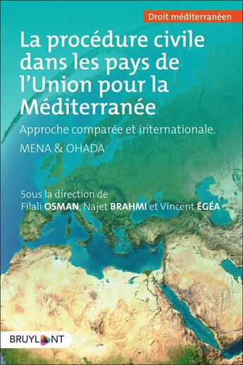 Couverture du livre « La procédure civile dans les pays de l'Union pour la Méditerranée ; approche comparée et internationale » de Vincent Egea et Filali Osman et Collectif et Najet Brahmi aux éditions Bruylant