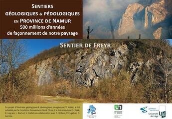 Couverture du livre « Sentiers géologiques & pédologiques en province de Namur : 500 millions d'années de façonnement de notre paysage ; sentier de Freyer » de Vincent Hallet aux éditions Pu De Namur