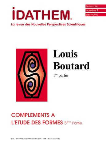 Couverture du livre « Louis Boutard, 1ère partie » de  aux éditions Cosmogone