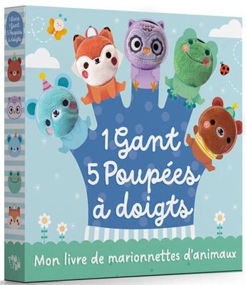 Couverture du livre « Les animaux sauvages gant 5 poupees » de  aux éditions Editions Tam Tam