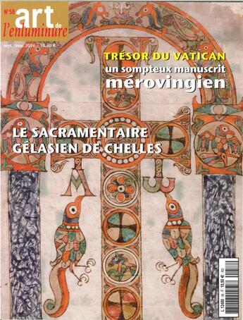 Couverture du livre « Art de l'enluminure n 58 tresor du vatican sept/oct/nov 2016 » de  aux éditions Faton Revue