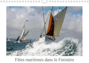 Couverture du livre « Fetes maritimes dans le finistere calendrier mural 2020 din a4 horizontal - voile traditionnelle et » de Guigueno Patric aux éditions Calvendo