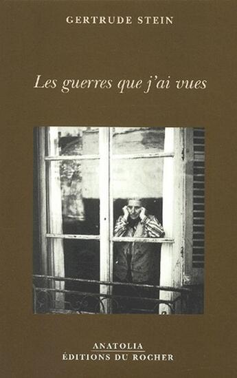 Couverture du livre « Les guerres que j'ai vues » de Stein G aux éditions Rocher