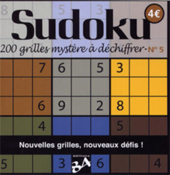 Couverture du livre « Sudoku t.5 200 grilles mystere a dechiffrer » de Mepham aux éditions J'ai Lu