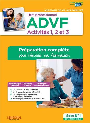 Couverture du livre « Titre professionnel ADVF; activité 1, 2 et 3 ; préparation complète pour réussir sa formation (4e édition) » de  aux éditions Vuibert