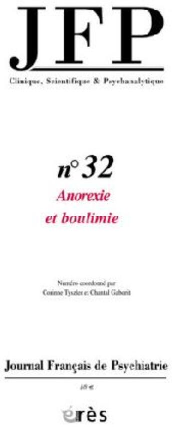 Couverture du livre « Anorexie et boulimie » de  aux éditions Eres