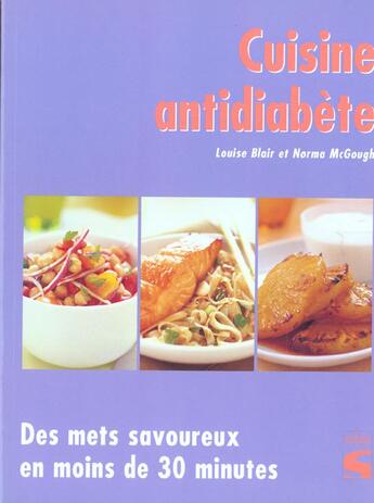 Couverture du livre « Cuisine Antidiabete » de Louise Blair et Norma Mcgough aux éditions Soline