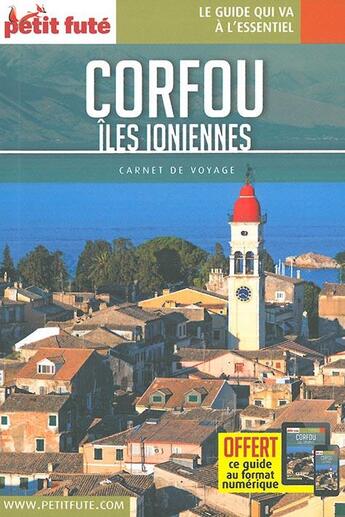 Couverture du livre « GUIDE PETIT FUTE ; CARNETS DE VOYAGE ; Corfou, îles ioniennes (édition 2018) » de  aux éditions Le Petit Fute