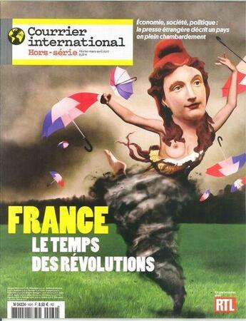 Couverture du livre « Courrier international n 60 france le temps des revolutions fevrier 2017 » de  aux éditions Courrier International