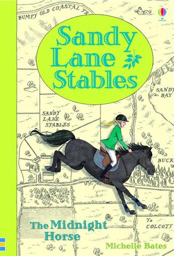 Couverture du livre « Sandy lane stables ; the midnight horse » de Michelle Bates aux éditions Usborne