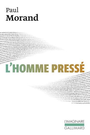 Couverture du livre « L'homme presse » de Paul Morand aux éditions Gallimard