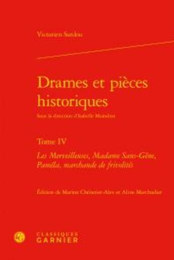 Couverture du livre « Drames et pièces historiques t.4 ; 