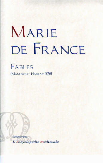 Couverture du livre « Fables (Manuscrit Harlay 978) » de Marie De France aux éditions Paleo