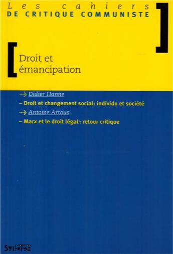 Couverture du livre « Droit et emancipation » de  aux éditions Syllepse