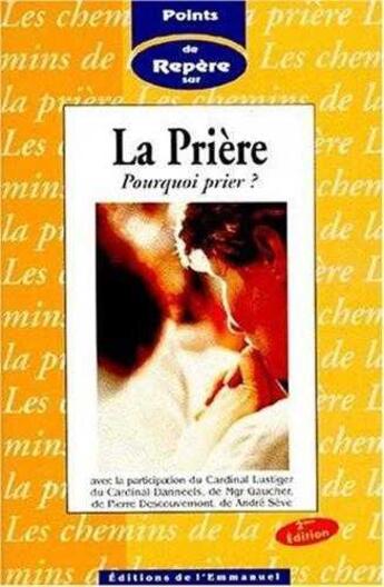 Couverture du livre « Priere point repere 3 » de  aux éditions Emmanuel